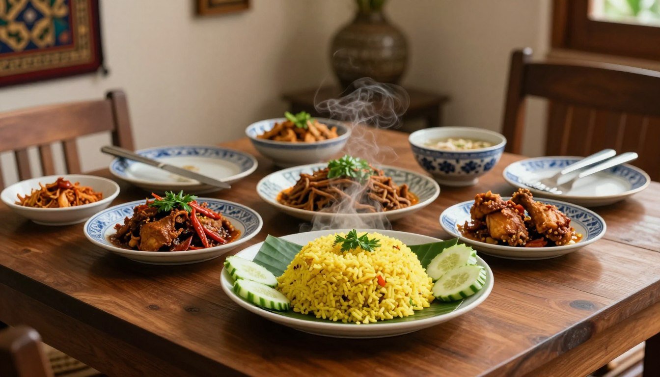 cara menyajikan nasi padang ala rumah