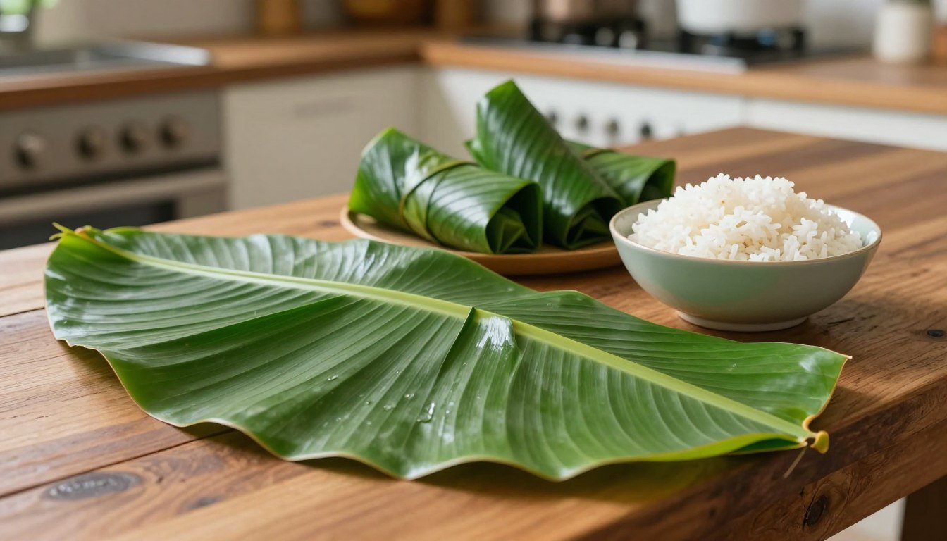 daun pisang segar untuk nasi bakar daun pisang segar untuk nasi bakar